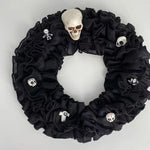 Halloween Skeleton Burlap Wreath