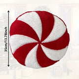 3D Lollipop Candy Stripe Throw Pillow