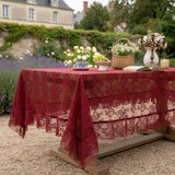Lace Tablecloth with Ruffle Edge 
