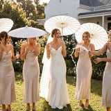 White Paper Wedding Umbrella Guest Parasol