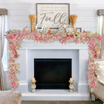 Pink pumpkin Thanksgiving Garland