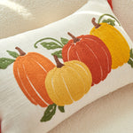 Pumpkin Embroidered Throw Pillow Cover