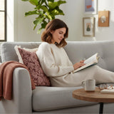 Dusty Rose Botanical Pillow Cover