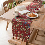 Red Jacquard Table Runner 