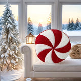 3D Lollipop Candy Stripe Throw Pillow