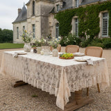 Lace Tablecloth with Ruffle Edge 