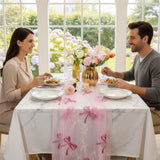 Pink Bow Table Runner