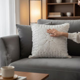 Crochet Pillow Cover 45X45, Lace Cushion Cover