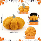 3 Pcs Plush Soft Pumpkin Pillows