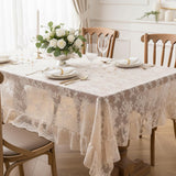 Lace Tablecloth with Ruffle Edge 