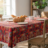 Kilim Tablecloth with Fringe