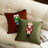 Nutcracker Embroidered Throw Pillow Covers