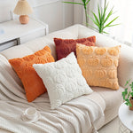 Pumpkin Wool Throw Pillow