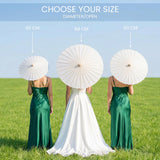 White Paper Wedding Umbrella Guest Parasol