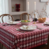 Checkered Tablecloth – Farmhouse Plaid Dining Table Cover