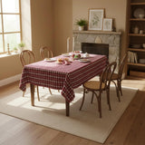 Checkered Tablecloth – Farmhouse Plaid Dining Table Cover