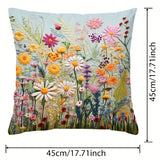 Flower Pattern Pillow Cover