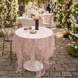 Pink Sheer Table Decor