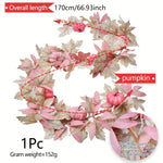 Pink pumpkin Thanksgiving Garland