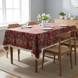 Kilim Tablecloth with Fringe