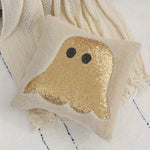 Spooky Plush Sequin Halloween Throw Pillow Cover