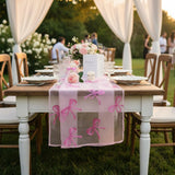 Pink Bow Table Runner