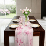 Pink Bow Table Runner