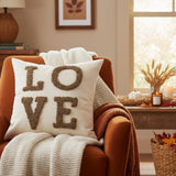 Neutral Pillow Covers – Mix & Match Set Winter Tree, LOVE Bouclé