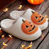 Halloween Pumpkin Pattern Slippers