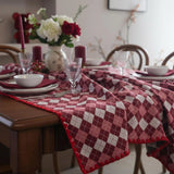 Checkered Tablecloth – Farmhouse Plaid Dining Table Cover