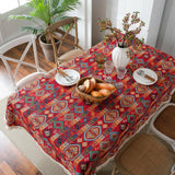 Kilim Tablecloth with Fringe