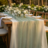 Pearl Tulle Table Runner