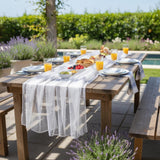 Pearl Tulle Table Runner