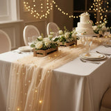 Pearl Tulle Table Runner