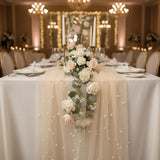 Pearl Tulle Table Runner