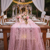Pearl Tulle Table Runner