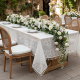 Lace Tablecloth with Tassels
