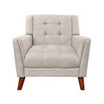Mid Century Modern Fabric Arm Chair