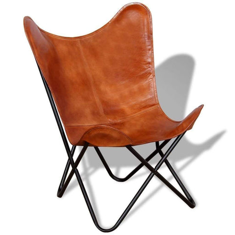 Butterfly Chair Brown Leather