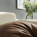 Faux Leather Throw Pillow Covers 18x18 Inch Pack of 2