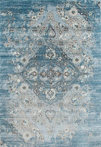 Distressed Blue Are Rug 7'10x10'6  blue