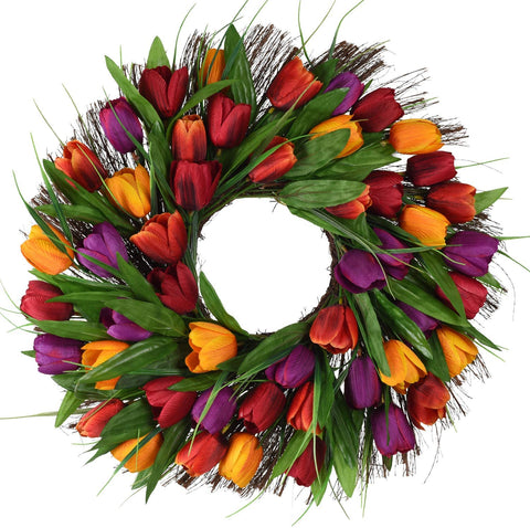 Artificial Tulip Wreath