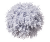 Feather Lamp Shade Grey