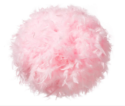 Feather Lamp Shade Pink