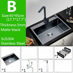 30-inch Black Sink Stainless Steel Kitchen Sinks