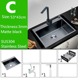 30-inch Black Sink Stainless Steel Kitchen Sinks