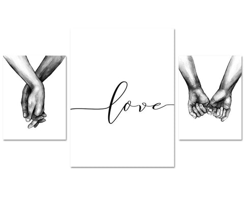 Hands and Love Poster