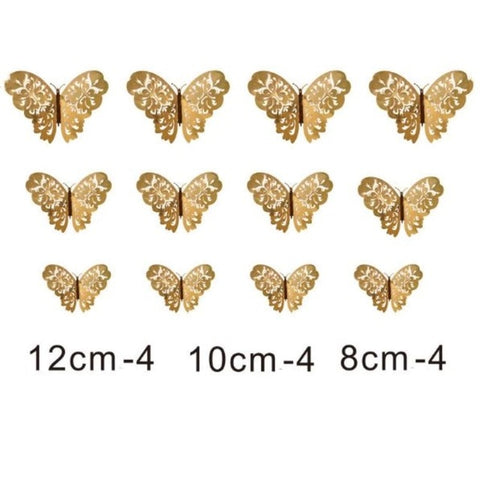 3D Butterfly Wall Stickers 12Pcs