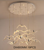 Nordic Seagull Led Chandeliers For Bar/Kitchen