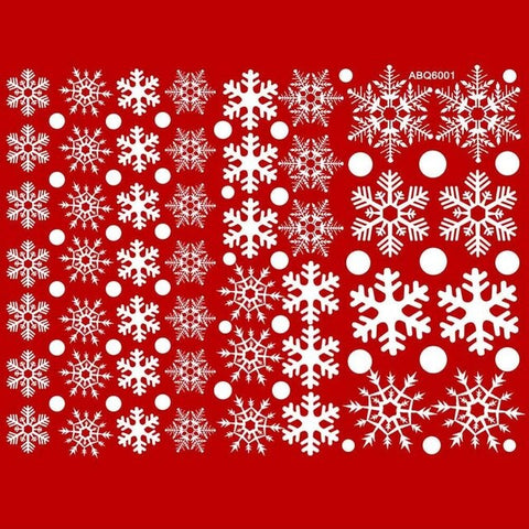 48pcs Snowflakes Window Stickers